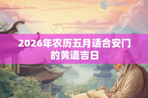 2026年农历五月适合安门的黄道吉日