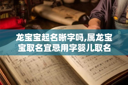 龙宝宝起名晰字吗,属龙宝宝取名宜忌用字婴儿取名