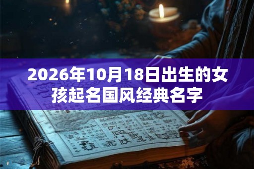 2026年10月18日出生的女孩起名国风经典名字