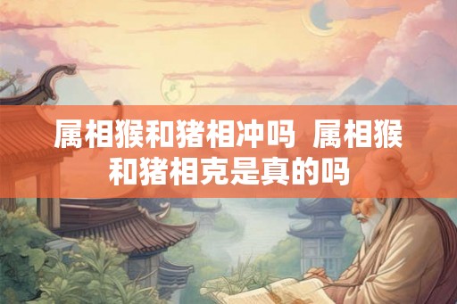 属相猴和猪相冲吗  属相猴和猪相克是真的吗