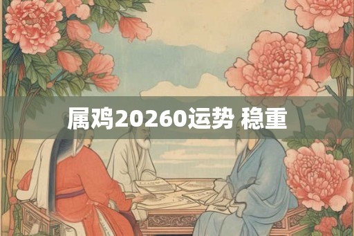 属鸡20260运势 稳重