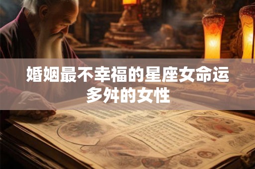 婚姻最不幸福的星座女命运多舛的女性