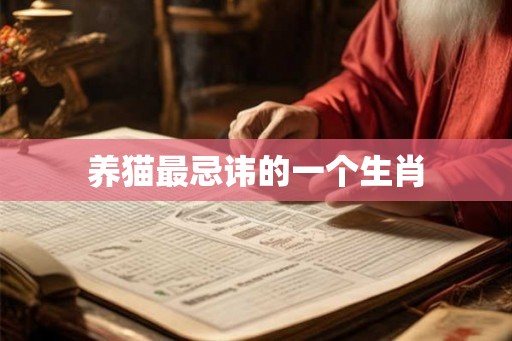 养猫最忌讳的一个生肖