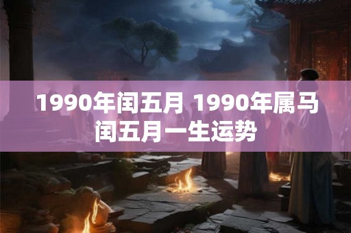 1990年闰五月 1990年属马闰五月一生运势