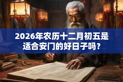 2026年农历十二月初五是适合安门的好日子吗？