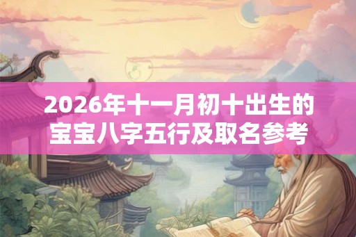 2026年十一月初十出生的宝宝八字五行及取名参考 2026年十一月初十出生的宝宝八字五行及取名参考