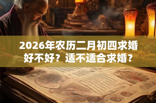 2026年农历二月初四求婚好不好?适不适合求婚? 2026年农历二月初四求婚好不好?适不适合求婚?