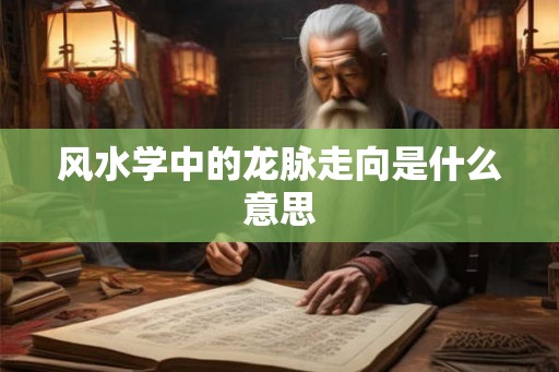 风水学中的龙脉走向是什么意思