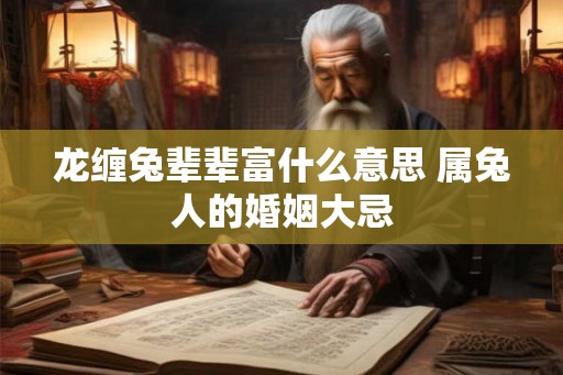 龙缠兔辈辈富什么意思 属兔人的婚姻大忌