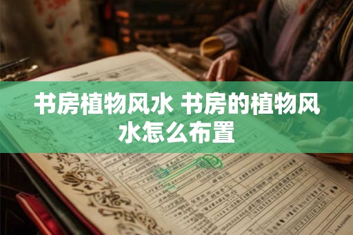 书房植物风水 书房的植物风水怎么布置