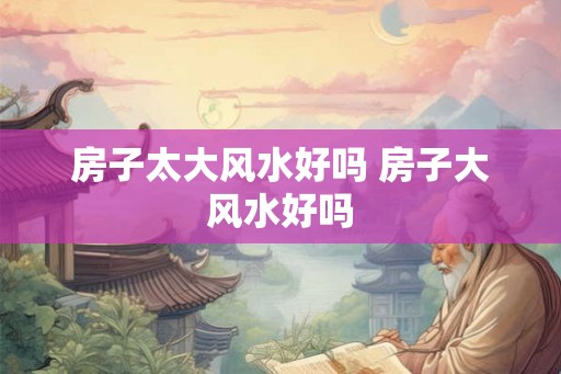 房子太大风水好吗 房子大风水好吗