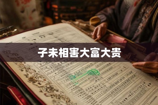子未相害大富大贵