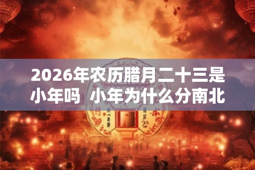 2026年农历腊月二十三是小年吗 小年为什么分南北 2026年农历腊月二十三是小年吗 小年为什么分南北
