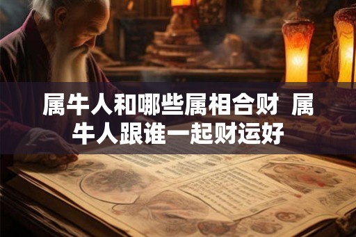 属牛人和哪些属相合财  属牛人跟谁一起财运好