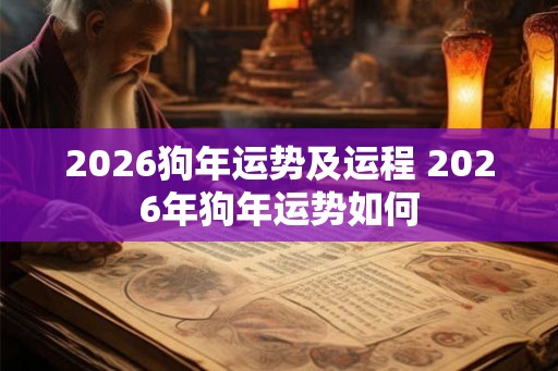 2026狗年运势及运程 2026年狗年运势如何
