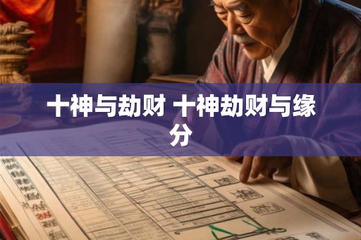 十神与劫财 十神劫财与缘分