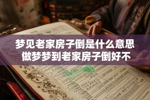 梦见老家房子倒是什么意思 做梦梦到老家房子倒好不好