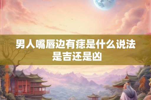 男人嘴唇边有痣是什么说法 是吉还是凶