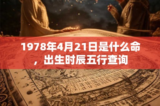 1978年4月21日是什么命，出生时辰五行查询
