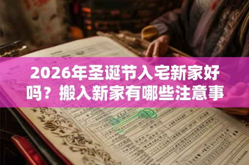 2026年圣诞节入宅新家好吗？搬入新家有哪些注意事项？