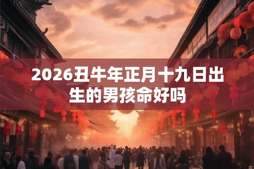 2026丑牛年正月十九日出生的男孩命好吗