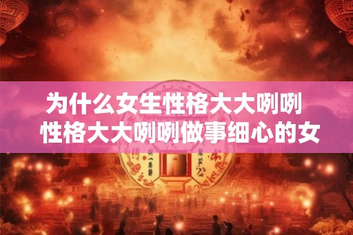 为什么女生性格大大咧咧 性格大大咧咧做事细心的女人 为什么女生性格大大咧咧 性格大大咧咧做事细心的女人