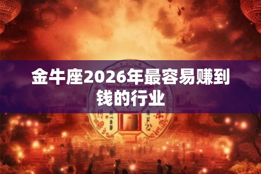 金牛座2026年最容易赚到钱的行业