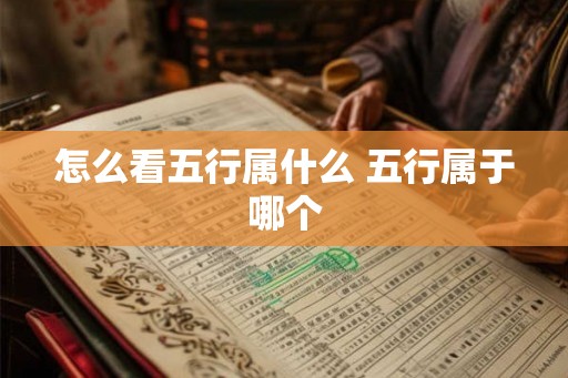 怎么看五行属什么 五行属于哪个