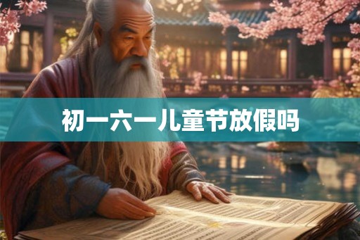 初一六一儿童节放假吗