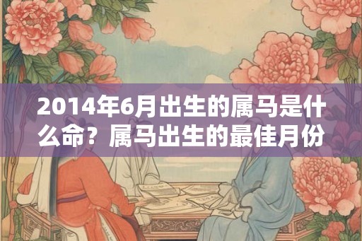 2014年6月出生的属马是什么命？属马出生的最佳月份？