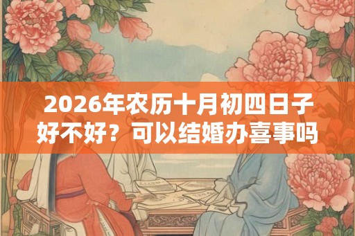 2026年农历十月初四日子好不好？可以结婚办喜事吗？