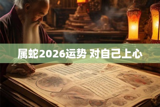 属蛇2026运势 对自己上心