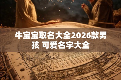 牛宝宝取名大全2026款男孩 可爱名字大全