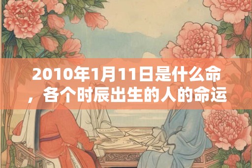 2010年1月11日是什么命,各个时辰出生的人的命运 2010年1月11日是什么命,各个时辰出生的人的命运