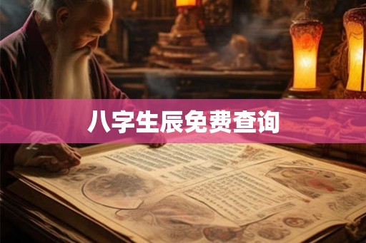 八字生辰免费查询
