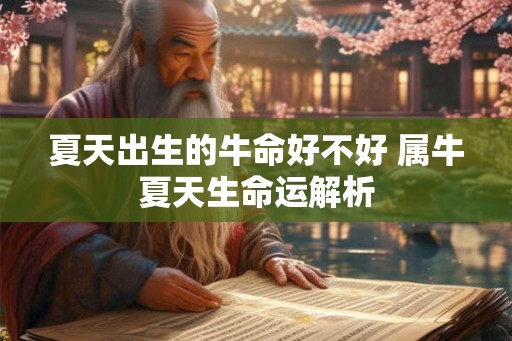 夏天出生的牛命好不好 属牛夏天生命运解析