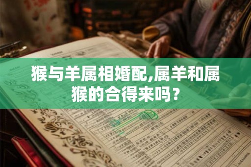 猴与羊属相婚配,属羊和属猴的合得来吗？