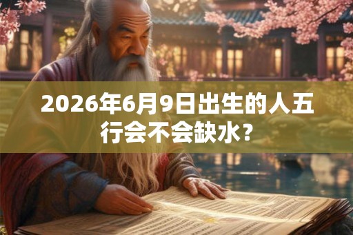 2026年6月9日出生的人五行会不会缺水？