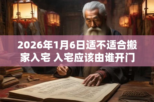 2026年1月6日适不适合搬家入宅 入宅应该由谁开门