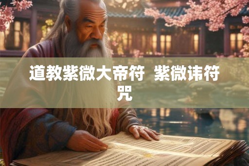 道教紫微大帝符  紫微讳符咒