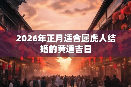 2026年正月适合属虎人结婚的黄道吉日 2026年正月适合属虎人结婚的黄道吉日
