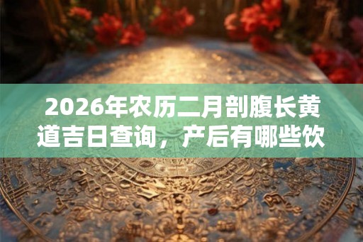 2026年农历二月剖腹长黄道吉日查询，产后有哪些饮食禁忌？