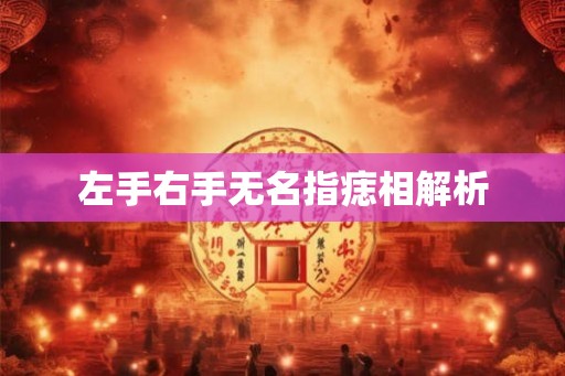 左手右手无名指痣相解析