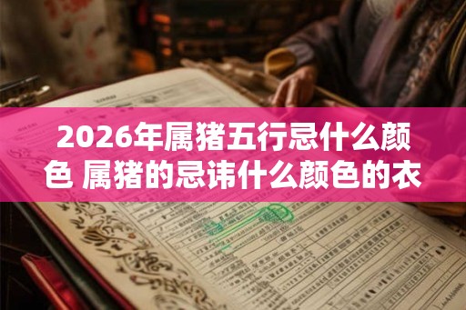 2026年属猪五行忌什么颜色 属猪的忌讳什么颜色的衣服