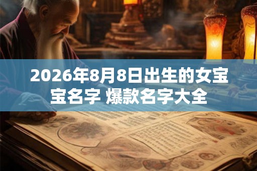 2026年8月8日出生的女宝宝名字 爆款名字大全 2026年8月8日出生的女宝宝名字 爆款名字大全