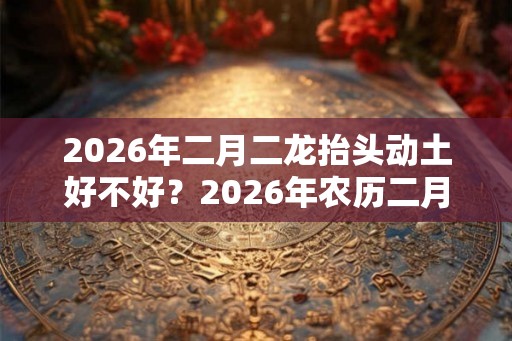 2026年二月二龙抬头动土好不好？2026年农历二月动土吉日！