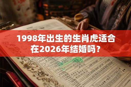 1998年出生的生肖虎适合在2026年结婚吗？