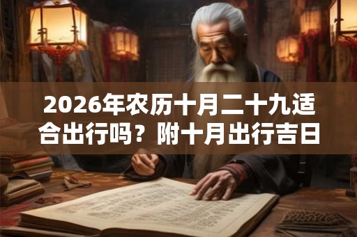 2026年农历十月二十九适合出行吗？附十月出行吉日