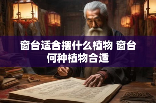 窗台适合摆什么植物 窗台何种植物合适