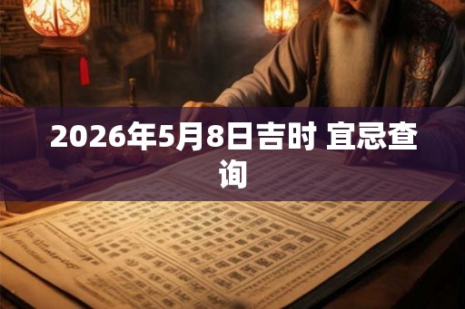 2026年5月8日吉时 宜忌查询